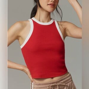 NWT Anthropologie Maeve Cropped Racerback Tank 
MAEVE CROPPED RACERBACK TANK